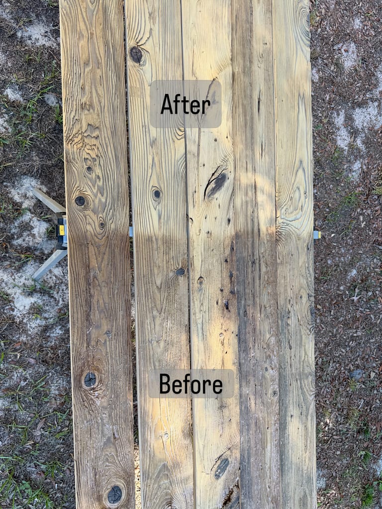 Before and After Wood Restoration